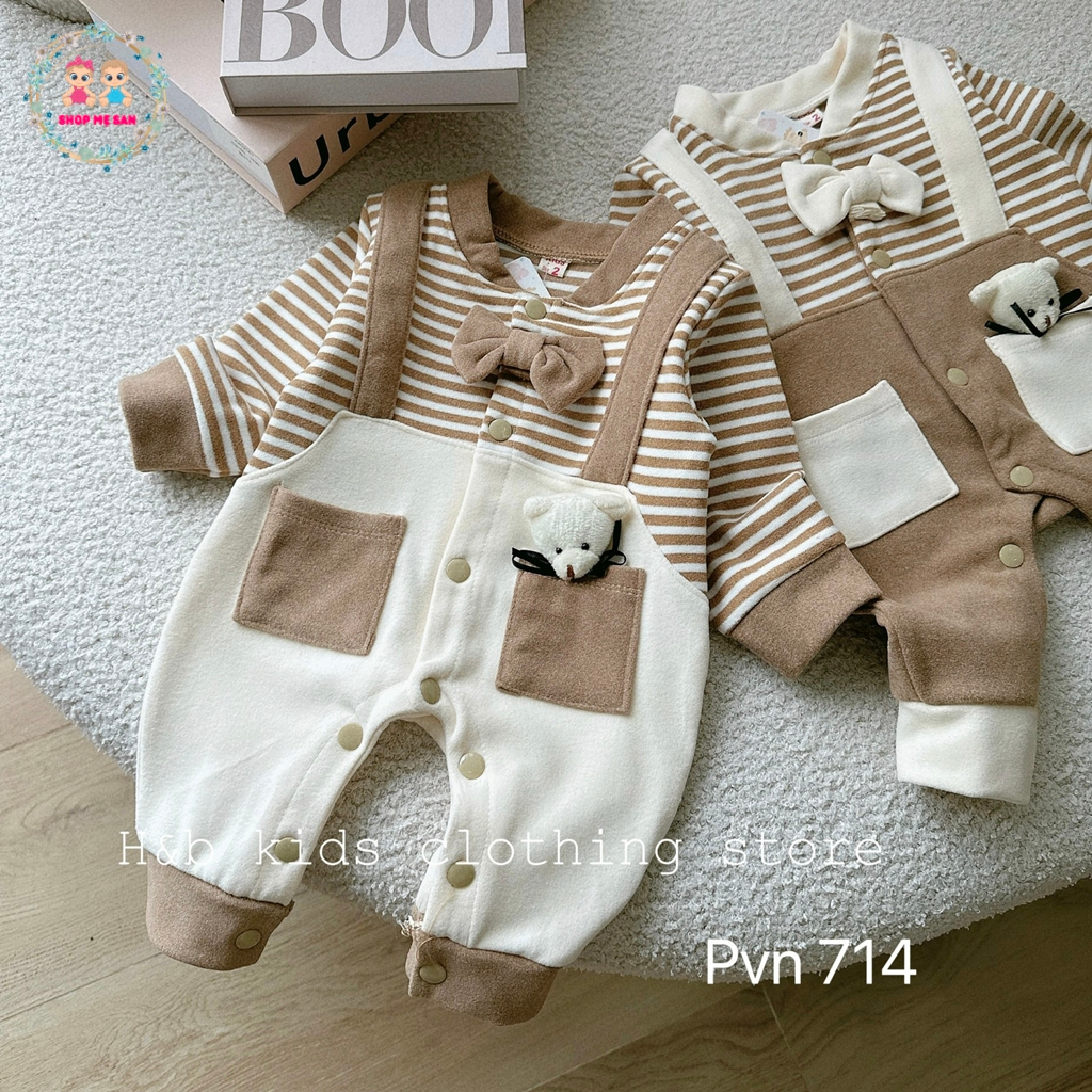 Bodysuit Cho Bé Trai, Body Dài Tay Cho Bé Trai Chất Liệu Zip Lông Mềm Mịn Cùng Kiểu Dáng Công Tử Sành Điệu