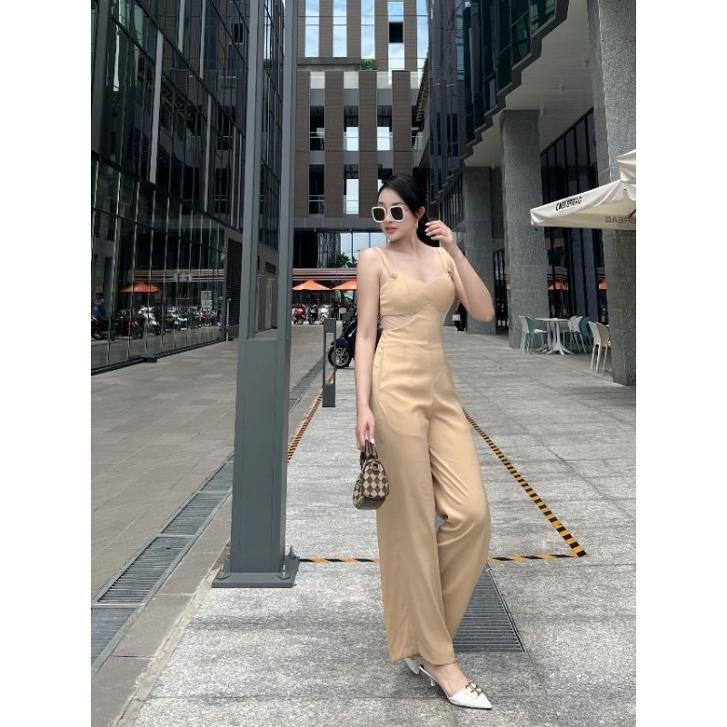 femei - Jumpsuit 2 dây dài ( màu nude ) | BigBuy360 - bigbuy360.vn