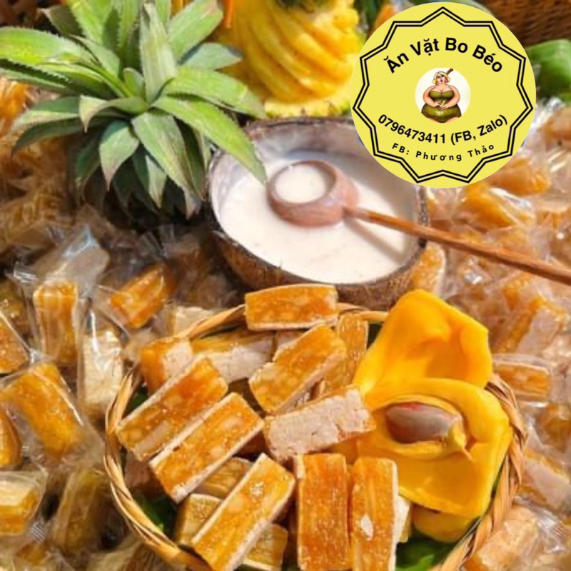 🍍Kẹo Khóm Mít Dừa Non (siêu ngon) 🍍🥥