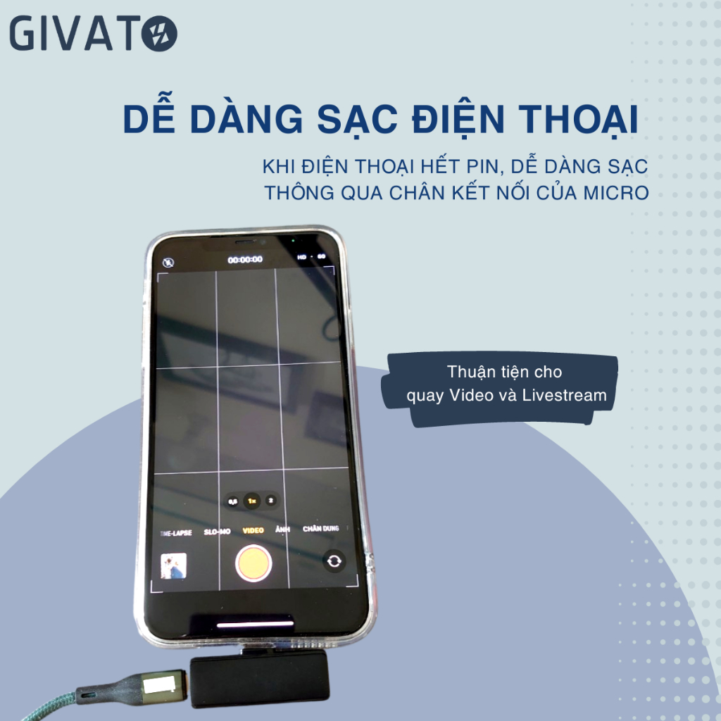 Micro Thu Âm Không Dây Cài Áo VT2 Phù Hợp Thu Âm Livestream 3 Chế Độ Thu Lọc Tạp Âm  Kết Nối Phạm Vi Đến 20m | BigBuy360 - bigbuy360.vn