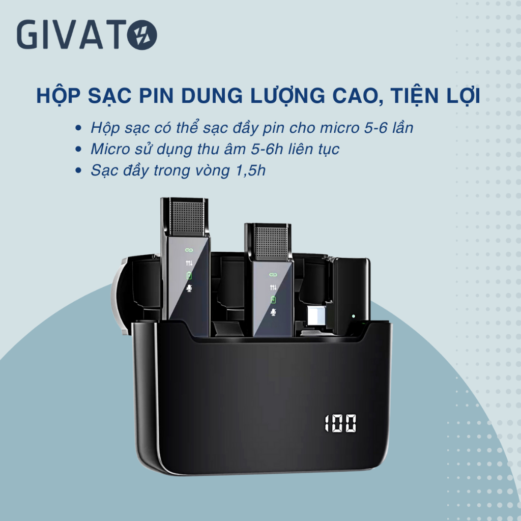 Micro Thu Âm Không Dây Cài Áo VT2 Phù Hợp Thu Âm Livestream 3 Chế Độ Thu Lọc Tạp Âm  Kết Nối Phạm Vi Đến 20m | BigBuy360 - bigbuy360.vn