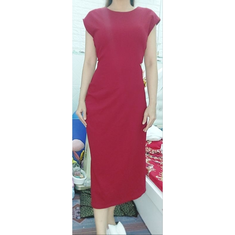 Thanh lý đầm đỏ tiệc dưới 50kg