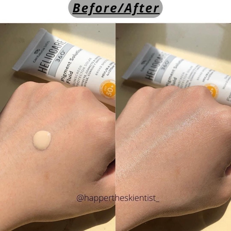 Kem chống nắng Heliocare 360 Pigment Solution Fluid cho da nám, tàn nhang, che khuyết điểm 50ml