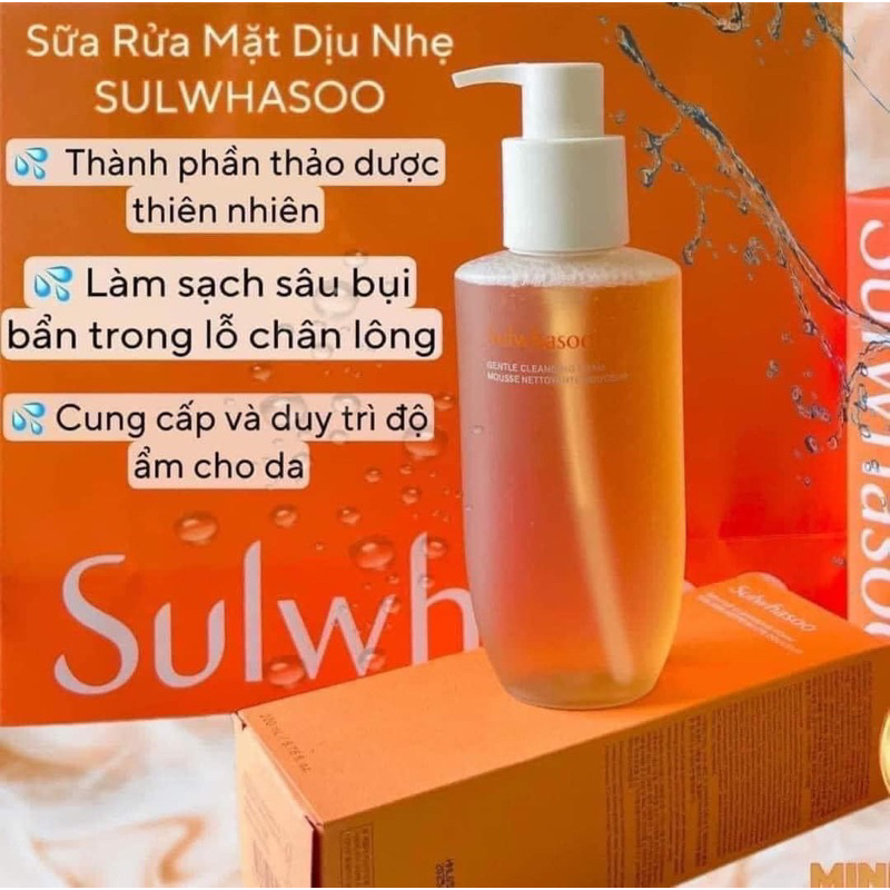 SỮA RỬA MẶT SULWHASOO GENTLE CLEANSING FOAM MOUSSE