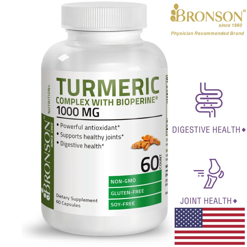 Organic Vitamin Turmeric Curcumin Extract - 60/120 viên Mỹ - Nano nghệ hỗ trợ viêm loét dạ dày, bổ xương khớp