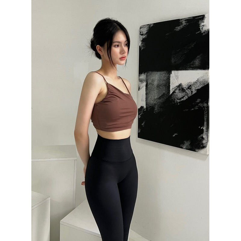 Áo Bra Tập Gym, Aerobic Dây Trẻ Trung Chất Poly Co Giãn 4 Chiều Tôn Dáng A1M