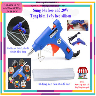 ✨Súng Bắn Keo 20W Tặng Kèm 1 Cây Keo Nến Dùng Kết Dán Cố Định Các Chi Tiết Trang Trí Handmade Dùng Nhiều Trong Đời Sống