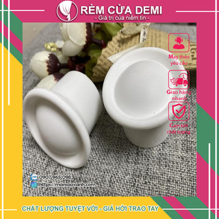 [Rèm cửa Demi] Đầu chụp rèm nhỏ, đầu bịt nhỏ dành cho thanh treo rèm sát tường.
