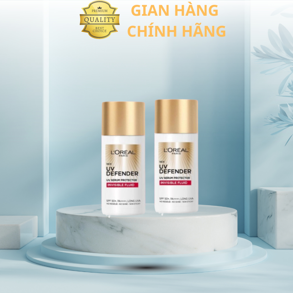 Kem chống nắng L'Oreal X20 UV Defender Invisible Fluid SPF50+ PA++++ 50ML