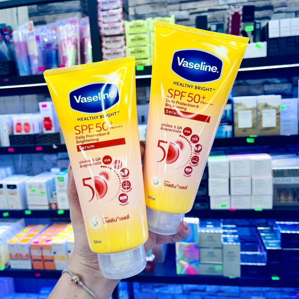 Serum chống nắng cơ thể Vaseline 50x bảo vệ da với SPF50+ PA++++ dưỡng da sáng khoẻ 70ML