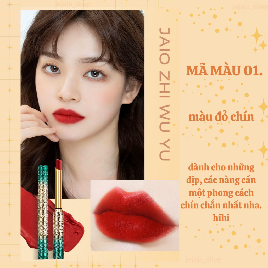 Son lì,WU YU,son kem lì,son thỏi lì,son bóng lì,son môi lì,son lì không trôi,son 2 đầu,son gấu,son không chì,mềm,mịn.