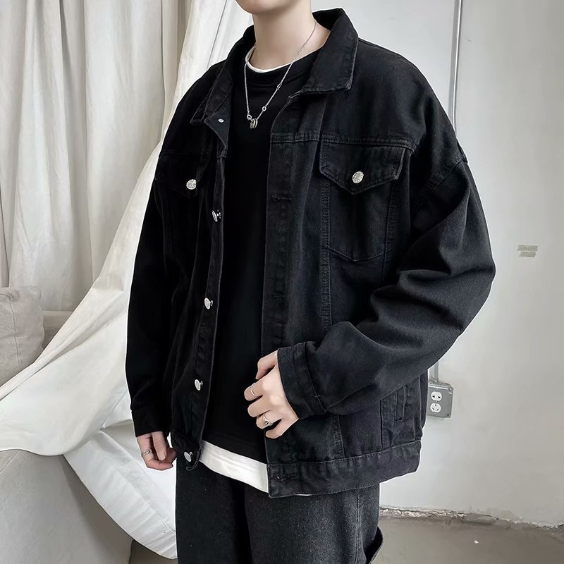 Áo khoác bò nam nữ form rộng MIAA, Áo khoác jean street style chống nắng basic unisex Hàn Quốc Chất Jean Cao Cấp