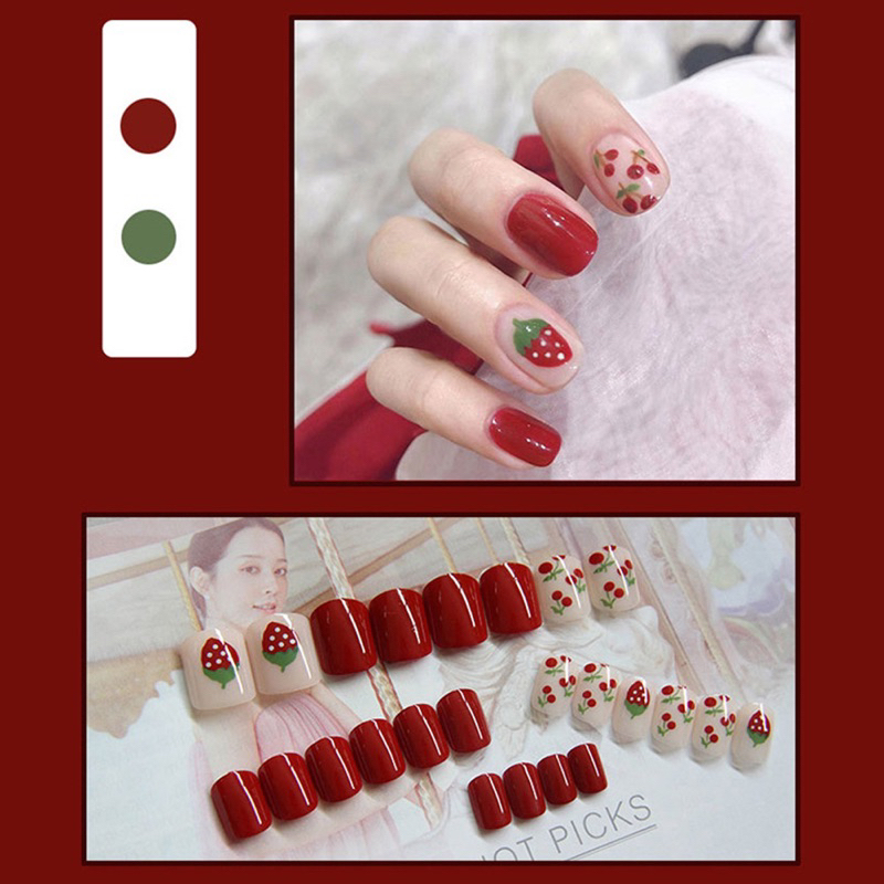 Bộ 24 Móng Tay Giả Chống Thấm Nước