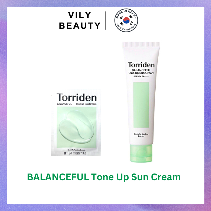 Sample Torriden serum, kem dưỡng, kem chống nắng, gel rửa mặt 2ml