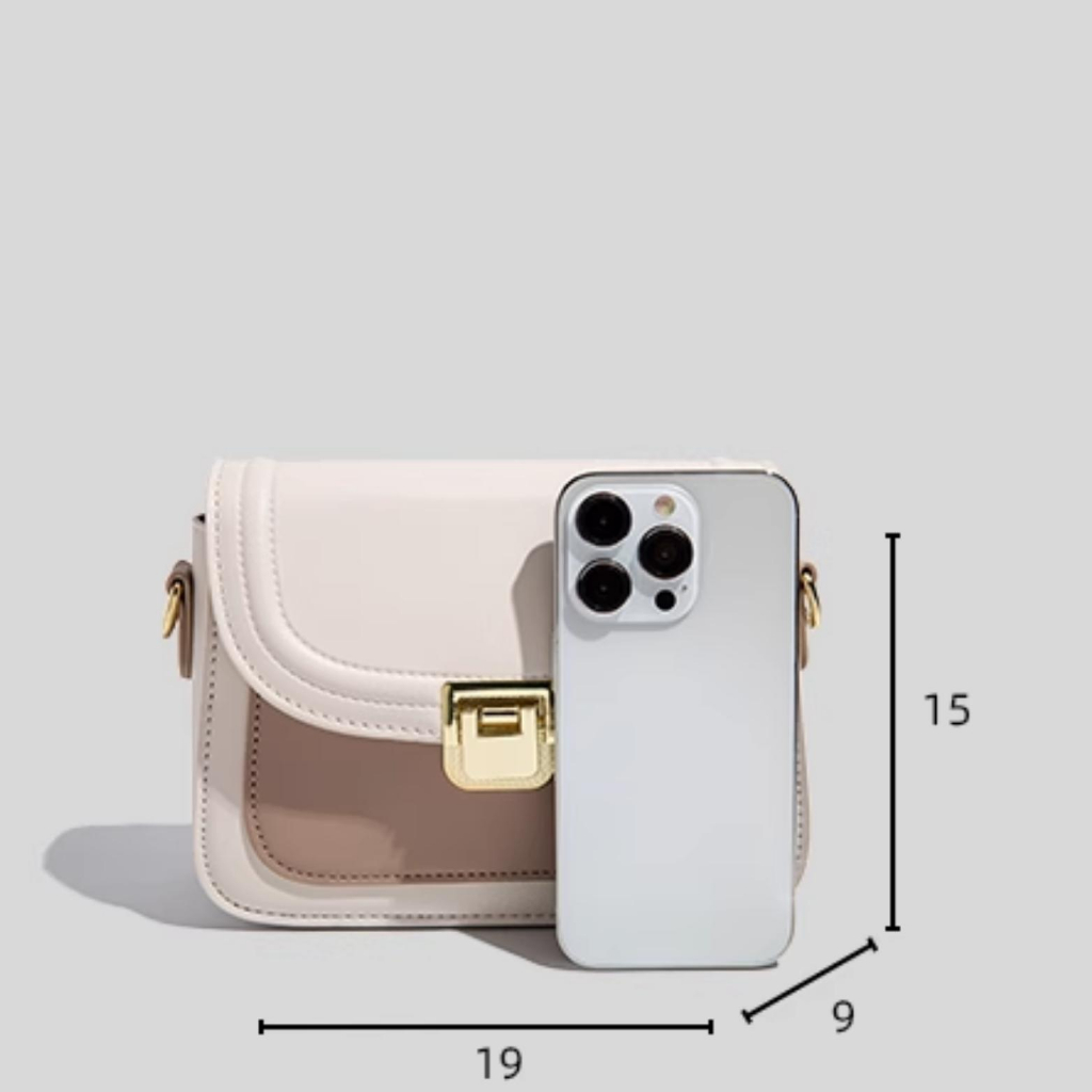 Túi xách nữ đeo vai GIRYA M12 - Túi xách nữ nhỏ thiết kế kiểu Pháp mẫu mới 2023, túi xách messenger nhiều ngăn size 19cm