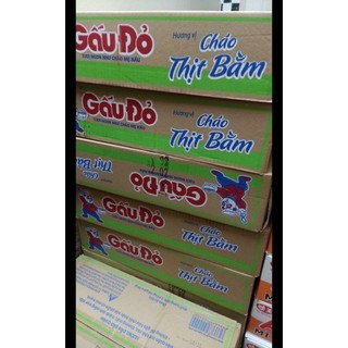 Cháo gấu đỏ cháo vị thịt bằm thùng 50 gói x50g