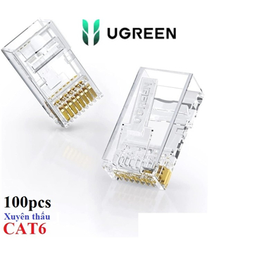Đầu bấm mạng Xuyên Thấu RJ45 Cat5/Cat6 Ugreen 20798 20800 NW171 Chính Hãng