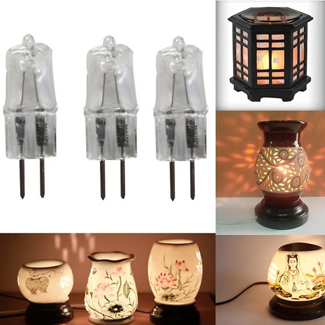 Bóng halogen 220V dùng cho đèn xông tinh dầu công suất 35W - 50W