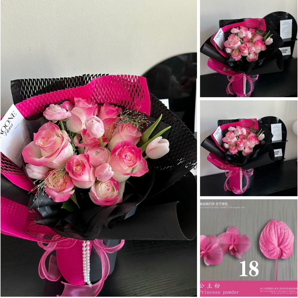 Sơn Xịt Hoa Tươi, hoa sáp, sen đá cao cấp 52 màu 450ml