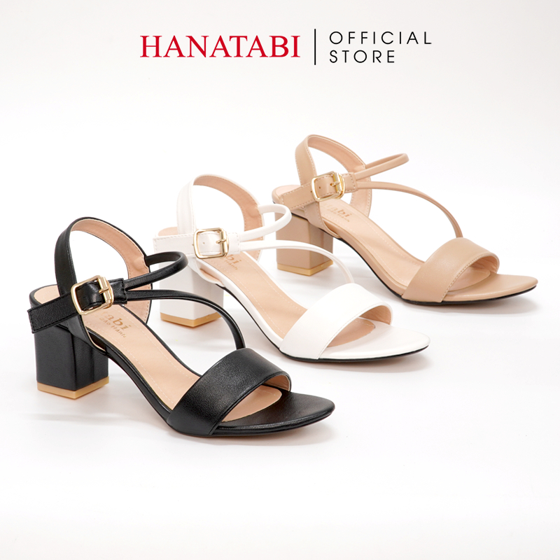 Sandal Nữ Hanatabi Quai Chéo Gót Cao 5cm Hậu C Đế TA Cao Cấp Chống Trơn Trượt Mã HNSDG5F891