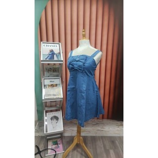 BIGSIZE Đầm jean nơ D113A
