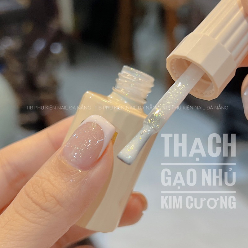 Sơn  màu thạch gạo nhủ kim cương-thương hiệu ESTILO-12ml-tib nail