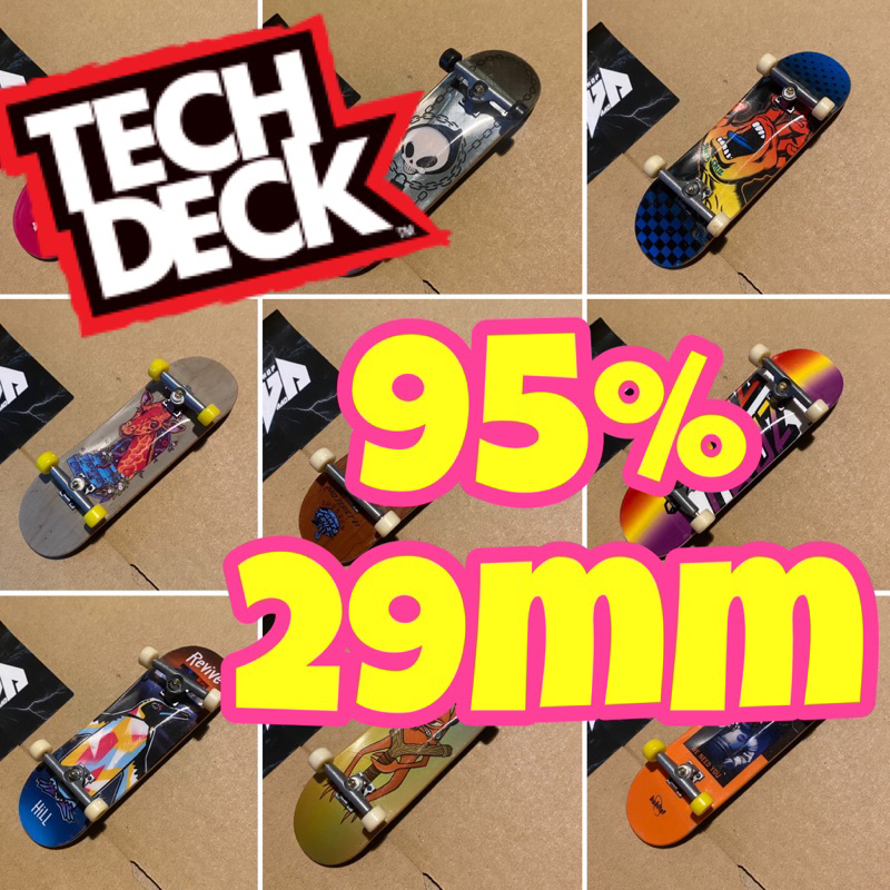 29mm Ván trượt ngón tay fingerboard, chính hãng Techdeck