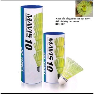 Hộp Cầu Lông Nhựa 6 trái Yonex Mavis 10 ( Chính Hãng)