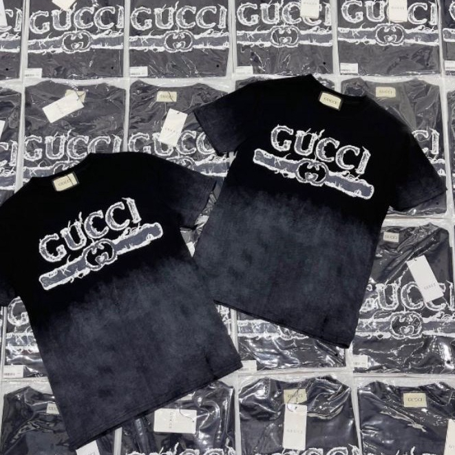 Áo Đôi Guc.cj Loang Unisex phom rộng dễ phối đồ HOT 2023!