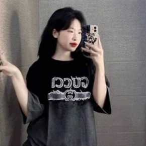 Áo Đôi Guc.cj Loang Unisex phom rộng dễ phối đồ HOT 2023!