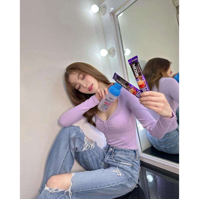 H&M Đức - Bodysuit thun gân dài tay cúc bấm co giãn xanh dương tím xanh lá sale auth new tag chính hãng sẵn 1137323001