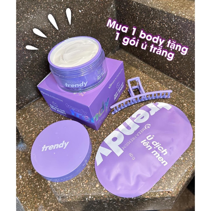 KEM BODY TRENDY DỊCH CHIẾT LÊN MEN MEEA PREMIUM