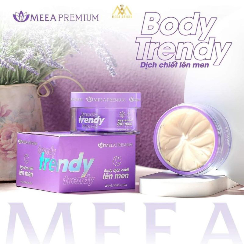 KEM BODY TRENDY DỊCH CHIẾT LÊN MEN MEEA PREMIUM