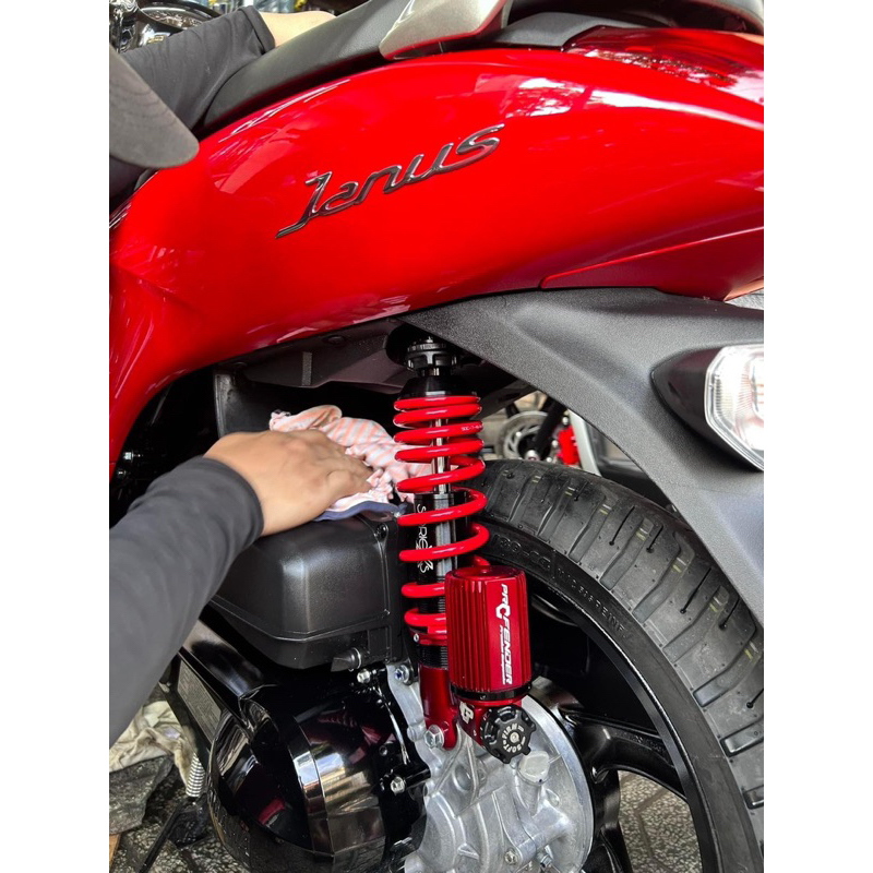 Phuộc Profender Lead Vision Mio Shmode bình dầu dưới