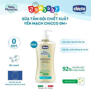 Sữa Tắm Gội CHICCO 500ML Chính Hãng Nhập Khẩu Ý