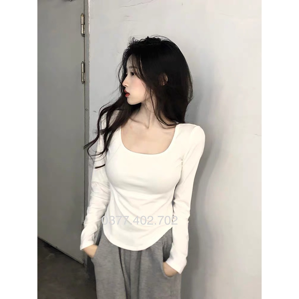 Áo dài tay cổ thuyền nữ bigsize, Áo dài tay vạt bầu bigsize từ 40-95kg, Áo dài tay cotton co dãn bigsize.store99