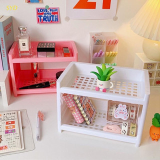 Kệ để đồ đa năng 2 tầng nhỏ gọn cực xinh, kệ mini 2 tầng
