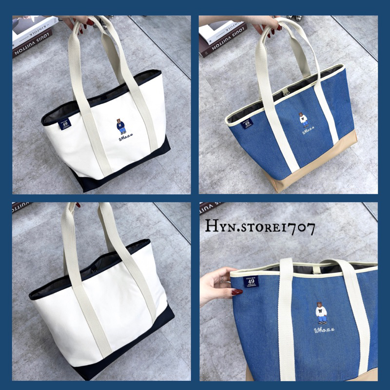 Túi Tote Steve Bear 3 màu