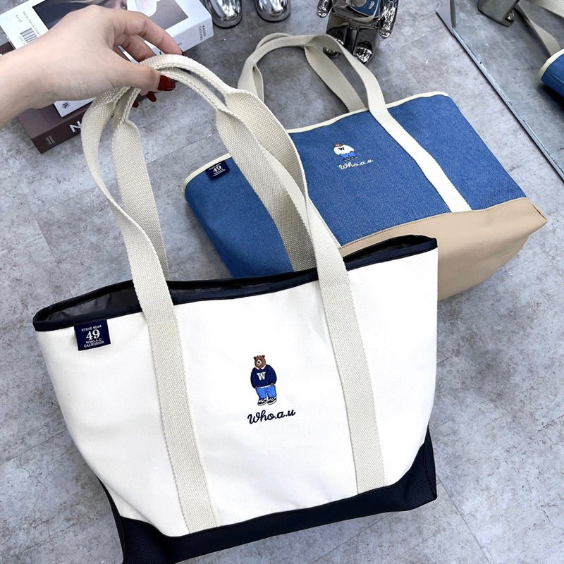 Túi Tote Steve Bear 3 màu