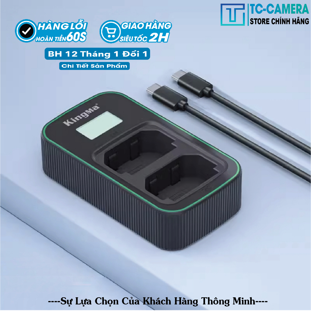Dock Sạc Đôi Sony FZ100 Kingma v5  . BH 12 Tháng