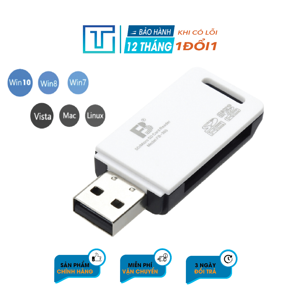 Đầu Đọc Thẻ Nhớ SD Chính Hãng FB-360