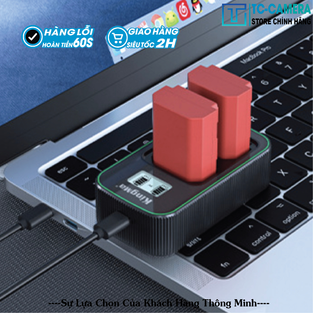 Dock Sạc Đôi Sony FZ100 Kingma v5  . BH 12 Tháng