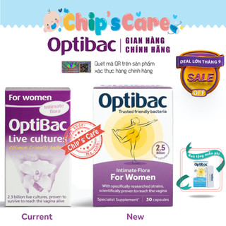 Men Vi Sinh Optibac for women Tím 30/90v chính hãng phân phối