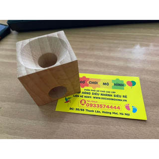 Cục gỗ 5cm kỹ thuật cho bi chạy qua danh cho đường đua bi, marble run race