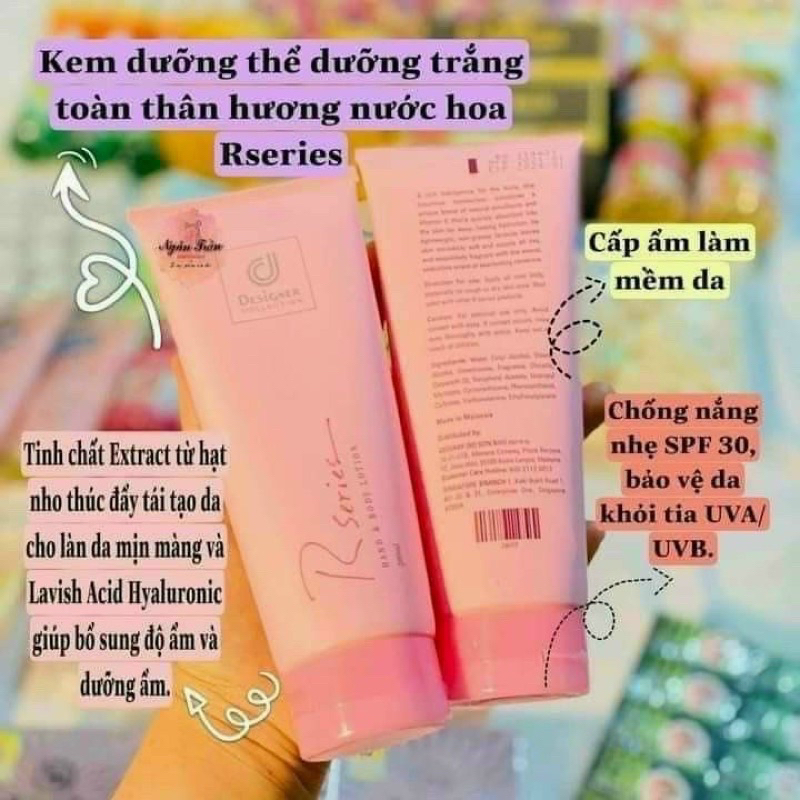 Dưỡng thể Rseries body hồng 200ml Thái Lan chính hãng hương nước hoa