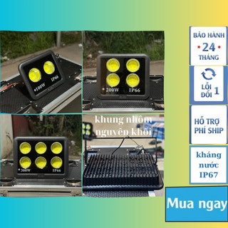 Đèn led pha cốc 100w 200w 300w đèn pha led chiếu sáng ngoài trời,sân bóng trống nước ip 66