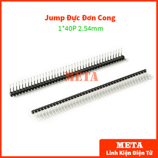 Jump đực đơn cong vuông 2.54mm 40p - jump đơn đực 2.54mm 1x40p cong vuông 90 độ