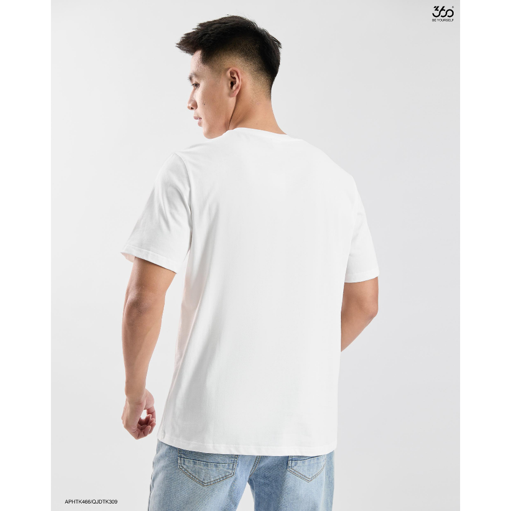 Áo thun nam đen trắng in hình trẻ trung thương hiệu 360 Boutique chất liệu cotton cao cấp - APHTK466
