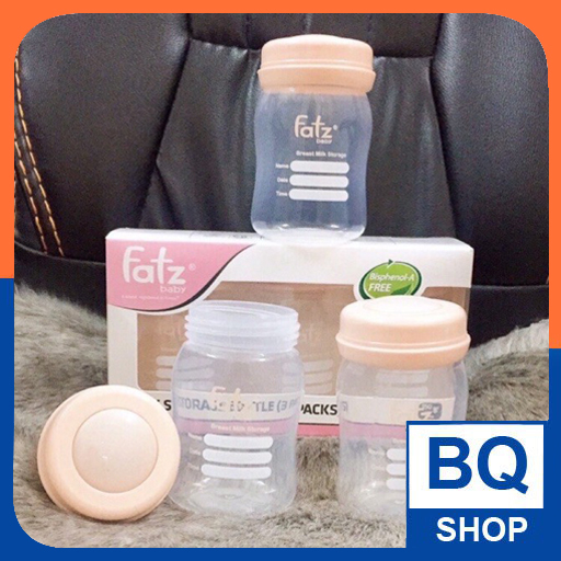 Hộp 3 bình trữ sữa Fatz Hàn Quốc 150ml cổ rộng BQSHOP