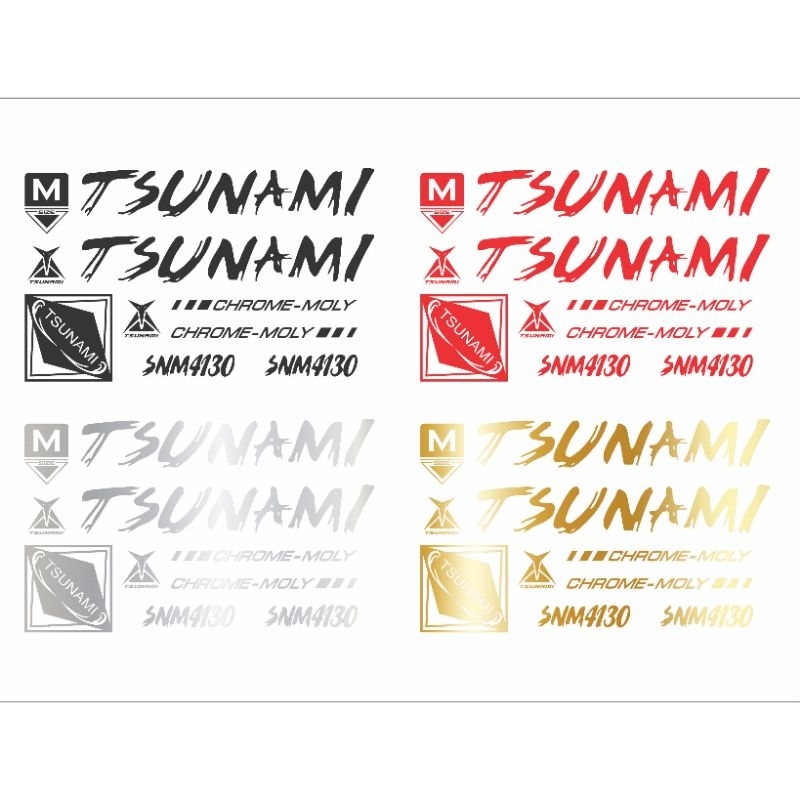 Decal/ Tem Tsunami Snm4130 cao cấp 3 lớp, nhiều màu sắc, chống nước, không phai màu